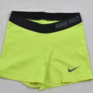 Neon yellow Nike pro